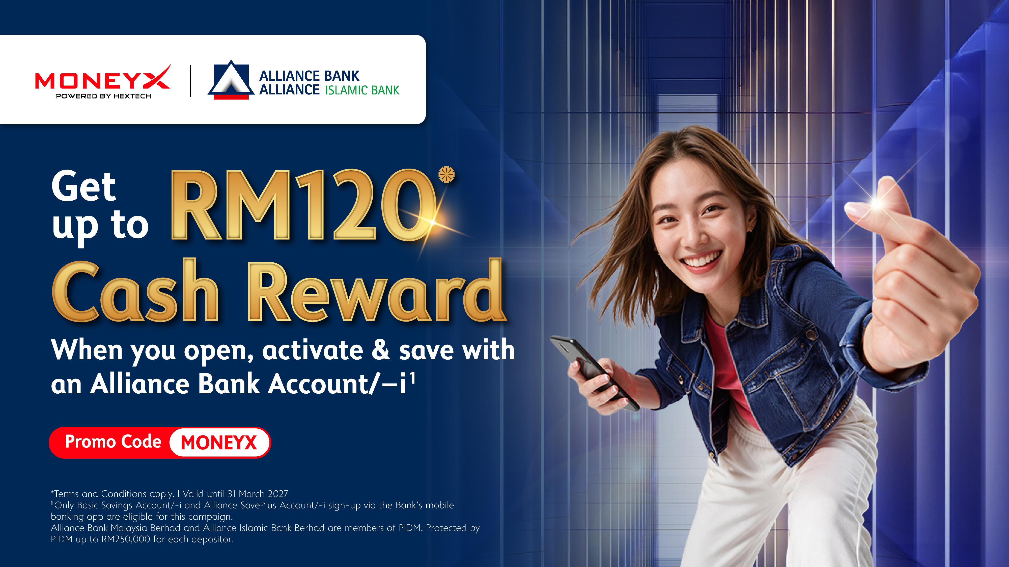 Alliance Bank SavePlus — RM120 Cash Reward